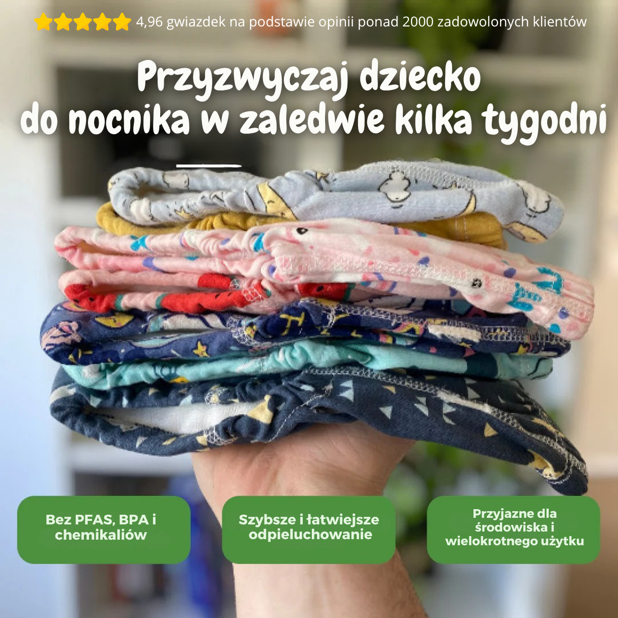 Bugsy™ – Majtki zamiast pieluchy