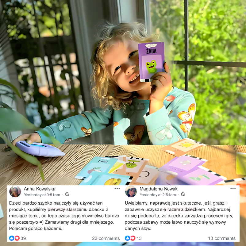 KinderSpeech™ - Karty wyrazowe wspierające rozwój mowy w języku angielskim