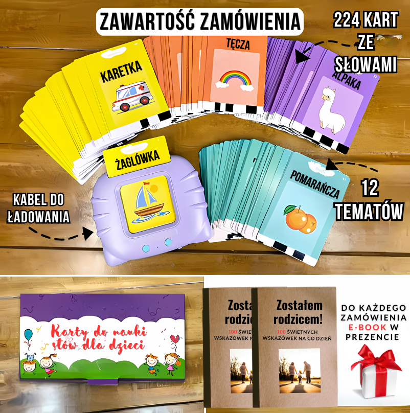 KinderSpeech™ - Karty wyrazowe wspierające rozwój mowy w języku angielskim